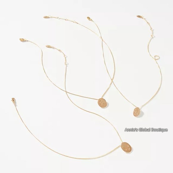 NWT ANTHROPOLOGIE Zodiac Libra Pendant CZ Necklace - Picture 2 of 12